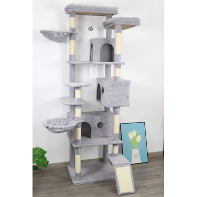 Tour pour arbre à chat 84 po avec grand poteau à griffer en sisal 84 po