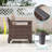 5 Piece PE Rattan Furniture Set with Side Table, Patio Chair-108198495