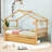 Atonio Twin Storage Canopy Bed with Drawers-567088763