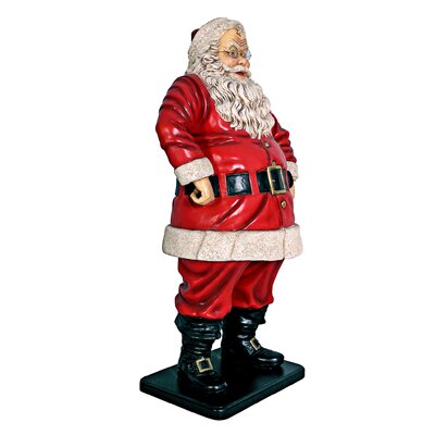 Design Toscano Jolly Santa Claus Life-Size Statue & Reviews | Wayfair