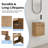 Wall Mounted Bathroom Vanity With Ceramic Sink And Soft Close Door-356867857