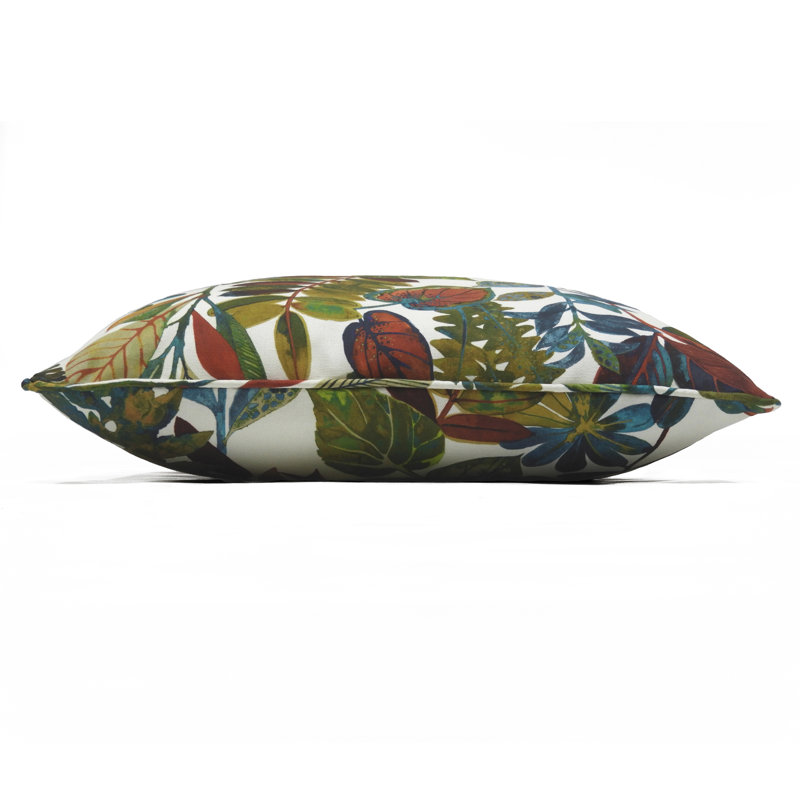 Floral Square Cushion, Spice, Feathers