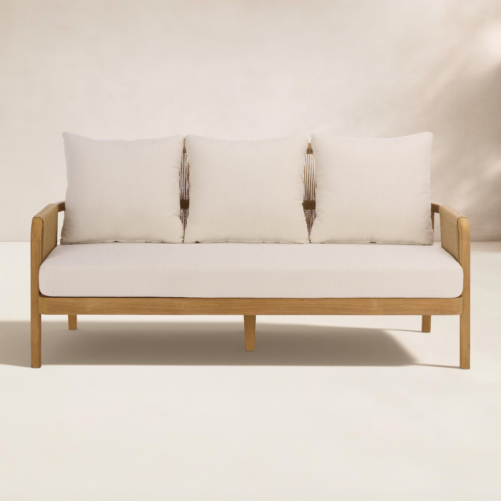 Tweedy 69" Teak Patio Sofa