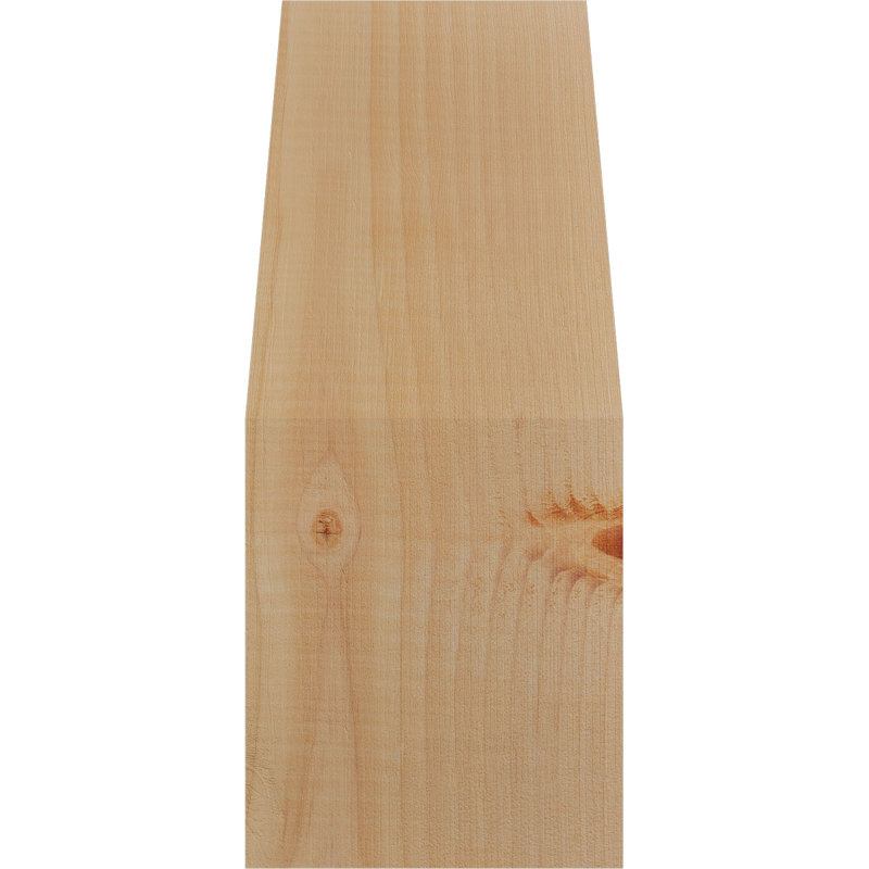 Attelle impériale du genou, Sapin de Douglas, Lisse, H 14 po x l 5,5 po x P 6 po