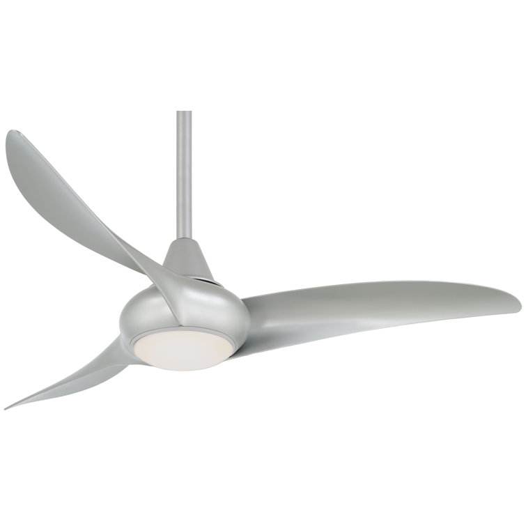 44" 3 - Blade LED Propeller Ceiling Fan with Remote Control and Light Kit Included