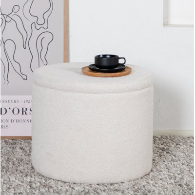 Dareona 51cm Wide Round Pouffe Ottoman