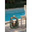 Fontaine décorative à deux niveaux 18,5 x 11,8 x 22,6 po avec motif animalier des bois