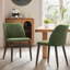 Petites chaises de salle à manger rembourrées en bois massif - Courbe ergonomique et rembourrage moelleux pour espaces multiples-1858175999