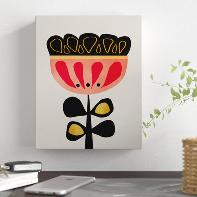 « minimaling fleur », impression sur toile