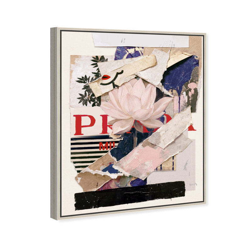 Milano Collage Print by Oliver Gal, 37"H x 46"W, Silver Floater Frame