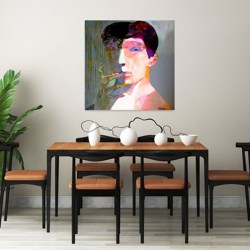 Art contemporain contemporain abstrait, H 32 po x l 32 po