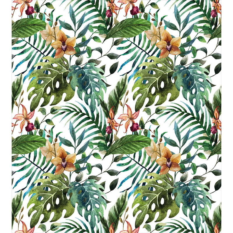 Ensemble de housse de couette 2 pièces Green Floral, Très grand