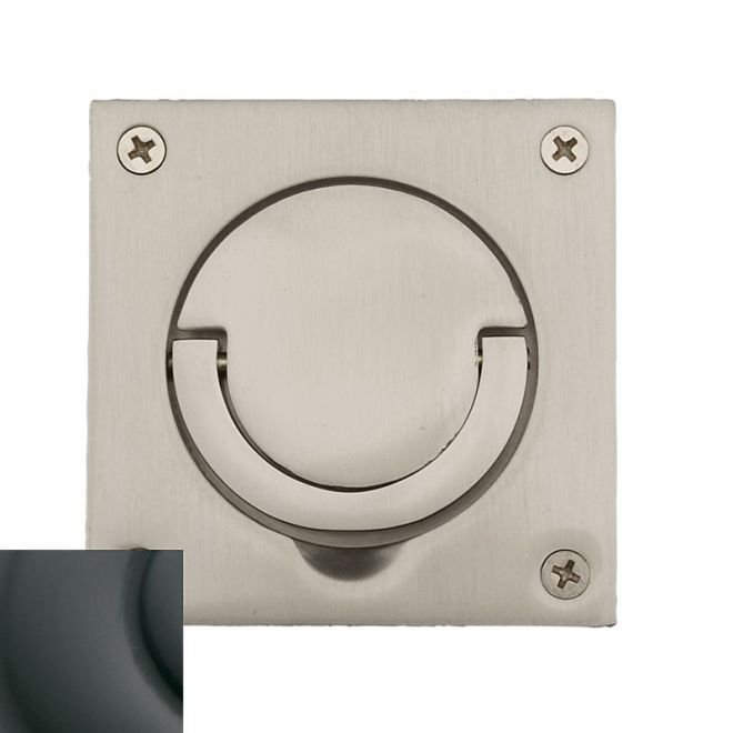 Spindle Solid Ring Pull Plate, 8.6" H x 5.7" W x 5.3" D, Oil Rubbed Bronze