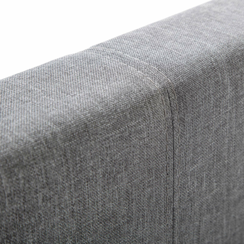 Lilianna Upholstered Bed, Grey, Small Double (4'), No Mattress