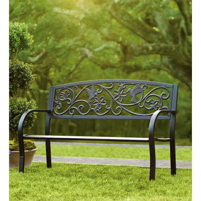 Kopnisky Hummingbird Metal Garden Bench