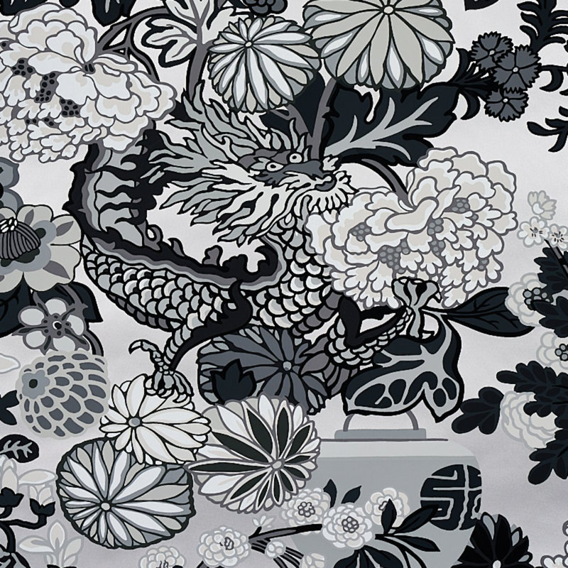 Papier peint dragon de Mai, Fumée