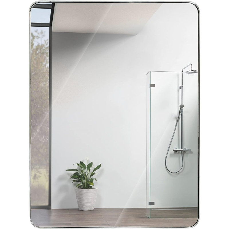 Miroir de salle de bain 30x40 ", 30 po x 40 po, Argent argent