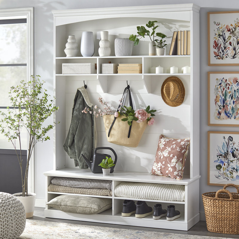 Giada Hall Tree 60.75'' Wide with Bench and Shoe Storage