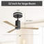132cm Low Profile Ceiling Fan with Remote Control