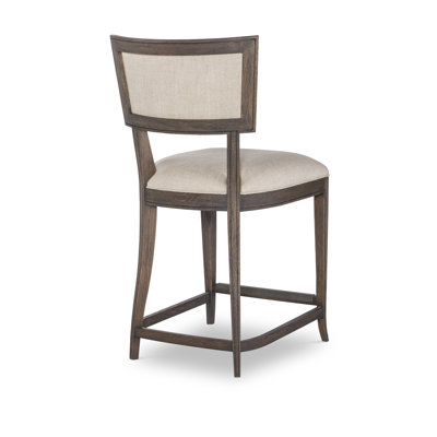 Camden Upholstered Stool with Solid Wood Frame