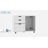 White 3-Drawer Wood File Cabinet - Mobile Lateral Filing Cabinet With Open Storage Shelves, Printer Stand For Home Office