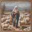 Marie avec des moutons-406980494