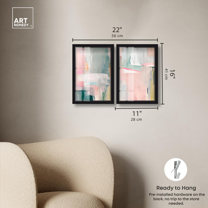 Art mural bleu pastel Boho, Noir, H 16 po x l 11 po