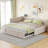Upholstered L-Shaped Upholstered Daybed-1939809459