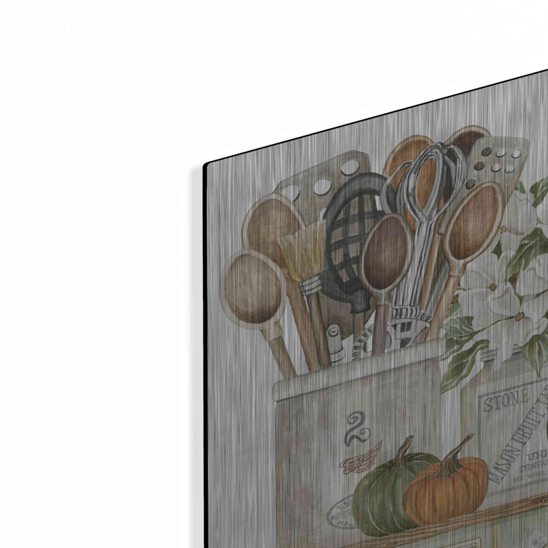 «Kitchen Splendor» par Cindy Jacobs, art mural en métal, H 12 po x l 24 po