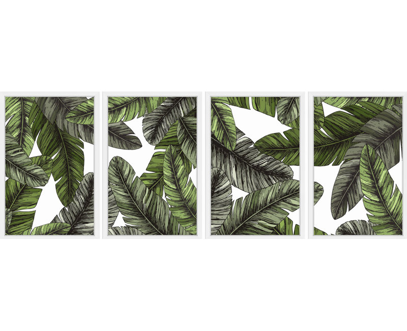 Charleston Quadriptych Framed Print, 36" H x 24" W x 1.5" L, No Mat