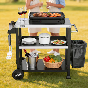 NUUK 32IN Outdoor Prep Station Grill Cart