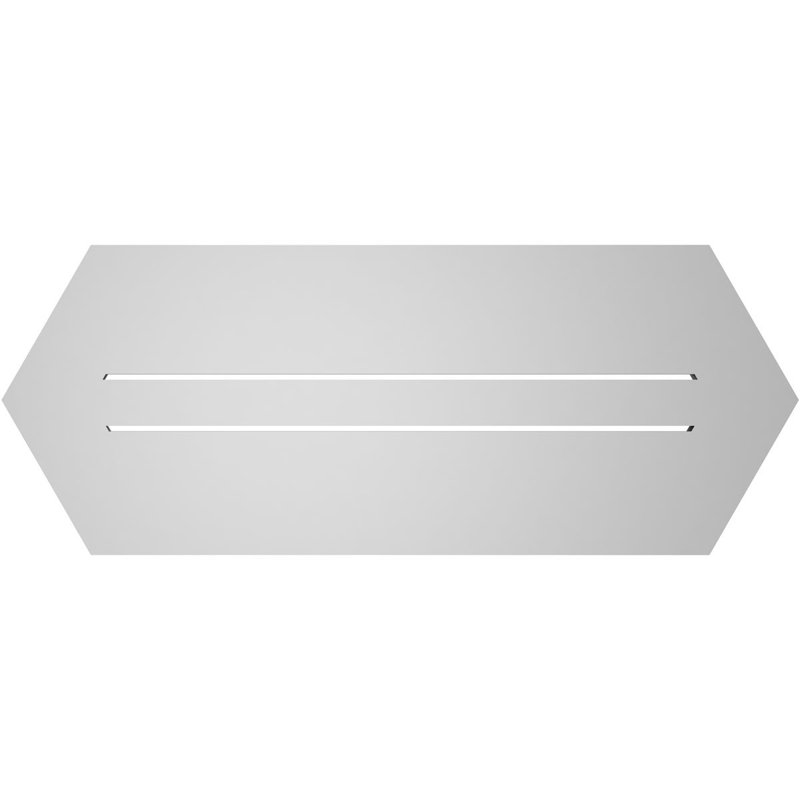 Évent horizontal fonctionnel à pignon en uréthane à surface horizontale Signature, H 14 po x l 36 po x P 1 po