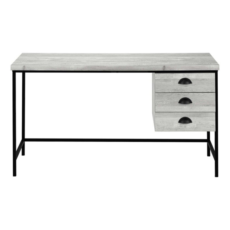 Bureau d'ordinateur, Gris/noir