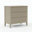Table de chevet large 32 po à 3 tiroirs, grande table de bout moderne pour chambre à coucher