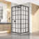 34.5'' W 72'' H Framed Square Reversible Shower Enclosure