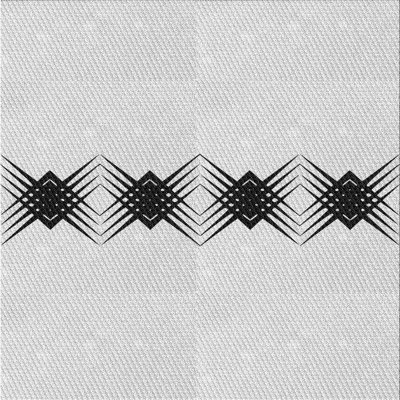 Tapis noir/crème à tisser électrique