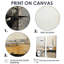 Abstrait noir et beige, collage sur route - art mural moderne beige-632861037-632861038-632861039