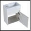 Meuble-lavabo mural 18 po avec lavabo en résine blanche et porte d'armoire à fermeture en douceur 18 po-1865138296