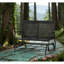 Chaise berçante à bascule en osier pour 2 personnes avec système de bascule en rotin PE tissé à la main avec système de bascule ergonomique pour la terrasse, le jardin, le porche et la pelouse