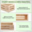 Wood Wall Organizer with Wall Baskets