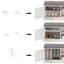 Banc de rangement pour chaussures avec armoire à 2 portes, banc d'entrée avec rangement pour chaussures, banc de chaussures avec coussin, tablettes réglables, banc de rangement pour chaussures