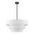 4 - Light Steel Dimmable Drum Chandelier-254080577-254080576