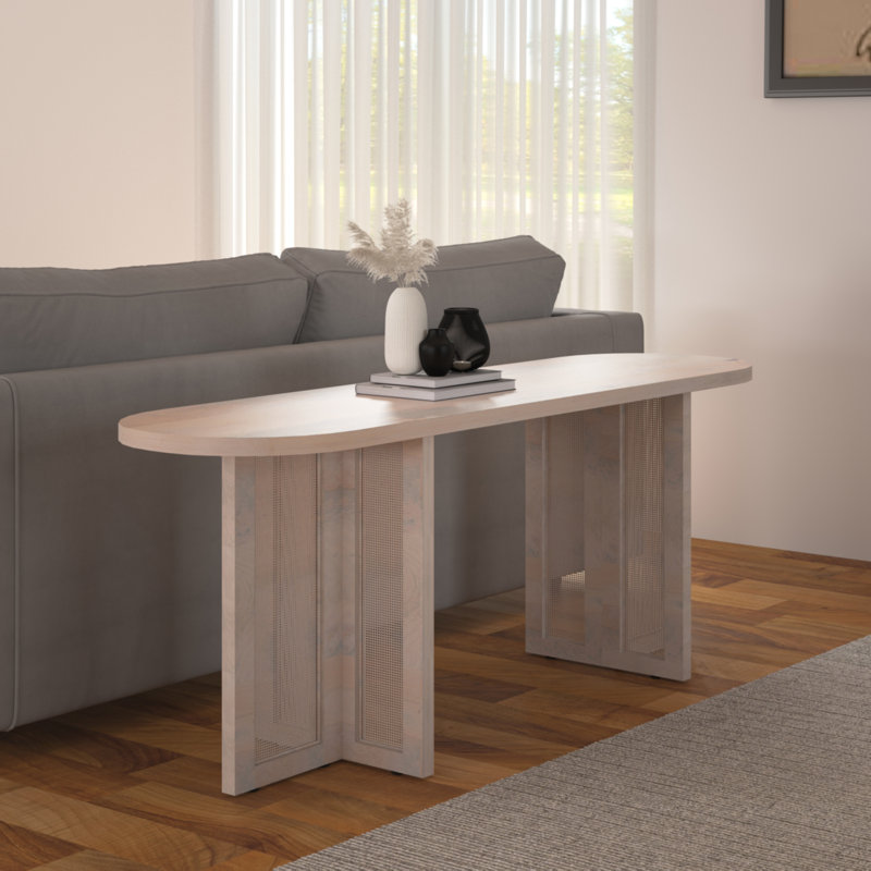 Console en rotin / bois de manguier Ramey