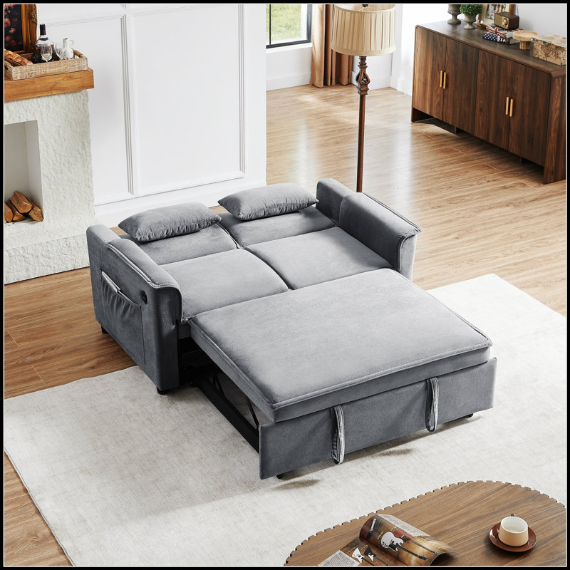Canapé convertible polyvalent avec dossier réglable et lit escamotable pour les espaces compacts, parfait pour la vie moderne