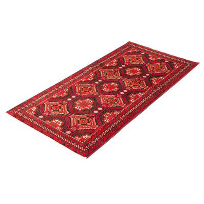 Tapis unique en laine noué à la main 3 pi 4 po x 6 pi 8 po New Age