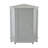Grey Bathroom Cabinet Triangle Corner Storage Cabinet With Adjustable Shelf Modern Style MDF Board
