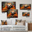 «Slumbering Sloth Collage» - Art mural en verre acrylique paresseux-1345567635