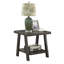 Table de bout avec tablette Rich Espresso