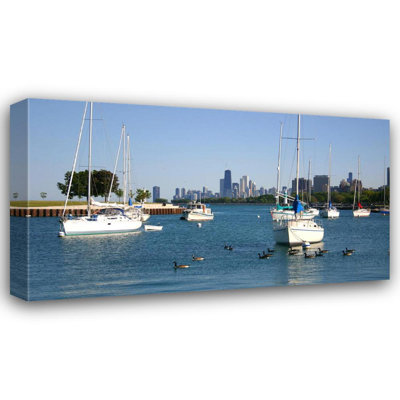 Sailboats and Chicago Skyline