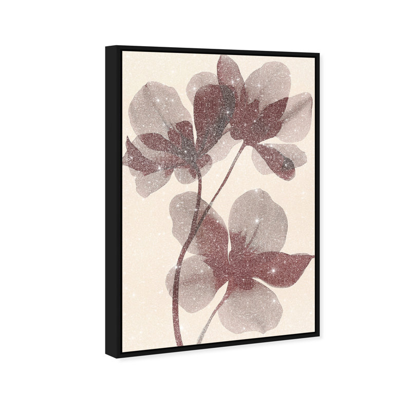 Crimson Coastline III Canvas Abstract Print by Oliver Gal, Black Frame, 10 x 15, 46"H x 31"W, Black Frame